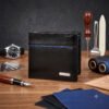 Men’s Wallet, Full Grain Leather, Bi-Fold, 6 Card Slots with Coin Pocket, RFID Protected | Clover