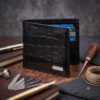 Men’s Wallet, Full Grain Leather, Bi-Fold, 6 Card Slots, RFID Protected | Clover