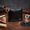 Men’s Wallet, Full Grain Leather, Bi-Fold, 7 Card Slots with Coin Pocket, RFID Protected | Clover