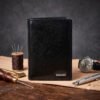 Men’s Wallet, Full Grain Leather, Note Case, 6 Card Slots with Coin Pocket, RFID Protected | Clover