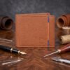 Men’s Wallet, Full Grain Leather, Bi-Fold, 6 Card Slots, RFID Protected | Clover