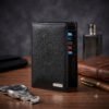 Men’s Wallet, Full Grain Leather, Note Case, 10 Card Slots with 1 Zip Pocket, Passport Pocket, RFID Protected | Clover