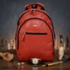 Premium Official Bagpack, Red, Full Grain Leather | Clover