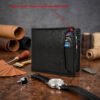 Men’s Wallet, Full Grain Leather, Bi-Fold, 10 Card Slots, RFID Protected | Clover