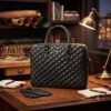 Urban Quilted Luxury Excutive Laptop Bag, Full Grain Leather | Clover