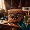 Premium Hand-Tooled Full Grain Leather Makeup Organizer Box with Hair-On Leather